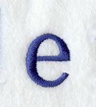 Schoolbook Lower Case Letter e (3 Inch)