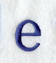 Schoolbook Lower Case Letter e (3 Inch)