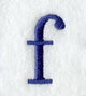 Schoolbook Lower Case Letter f (3 Inch)