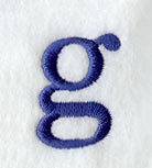 Schoolbook Lower Case Letter g (3 Inch)