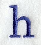 Schoolbook Lower Case Letter h (3 Inch)
