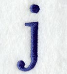 Schoolbook Lower Case Letter j (3 Inch)