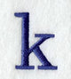 Schoolbook Lower Case Letter k (3 Inch)