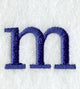 Schoolbook Lower Case Letter m (3 Inch)