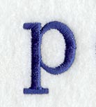 Schoolbook Lower Case Letter p (3 Inch)