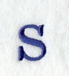 Schoolbook Lower Case Letter s (3 Inch)