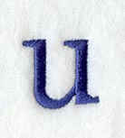 Schoolbook Lower Case Letter u (3 Inch)