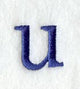 Schoolbook Lower Case Letter u (3 Inch)