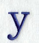 Schoolbook Lower Case Letter y (3 Inch)