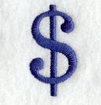 Schoolbook Dollar Sign (3 Inch)