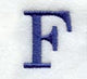 Schoolbook Letter F (3 Inch)