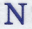 Schoolbook Letter N (3 Inch)
