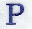 Schoolbook Letter P (3 Inch)