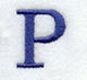 Schoolbook Letter P (3 Inch)