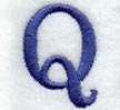 Schoolbook Letter Q (3 Inch)