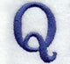 Schoolbook Letter Q (3 Inch)