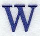 Schoolbook Letter W (3 Inch)