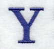 Schoolbook Letter Y (3 Inch)