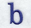 Schoolbook Lower Case Letter b (3 Inch)
