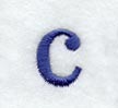 Schoolbook Lower Case Letter c (3 Inch)