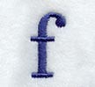 Schoolbook Lower Case Letter f (3 Inch)
