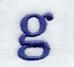 Schoolbook Lower Case Letter g (3 Inch)