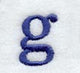 Schoolbook Lower Case Letter g (3 Inch)