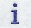 Schoolbook Lower Case Letter i (3 Inch)