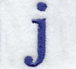 Schoolbook Lower Case Letter j (3 Inch)