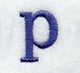 Schoolbook Lower Case Letter p (3 Inch)