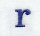 Schoolbook Lower Case Letter r (3 Inch)