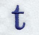 Schoolbook Lower Case Letter t (3 Inch)