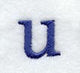 Schoolbook Lower Case Letter u (3 Inch)