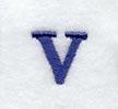 Schoolbook Lower Case Letter v (3 Inch)