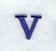 Schoolbook Lower Case Letter v (3 Inch)