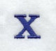 Schoolbook Lower Case Letter x (3 Inch)