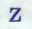 Schoolbook Lower Case Letter z (3 Inch)