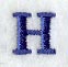 Schoolbook Letter H (3 Inch)