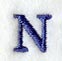 Schoolbook Letter N (3 Inch)