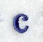 Schoolbook Lower Case Letter c (3 Inch)