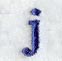 Schoolbook Lower Case Letter j (3 Inch)