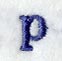 Schoolbook Lower Case Letter p (3 Inch)