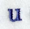 Schoolbook Lower Case Letter u (3 Inch)