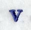 Schoolbook Lower Case Letter v (3 Inch)