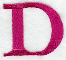 Garamond Letter D (3 Inch)