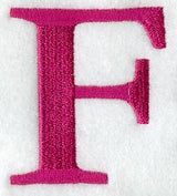 Garamond Letter F (3 Inch)