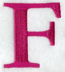 Garamond Letter F (3 Inch)