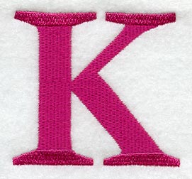Garamond Letter K (3 Inch)