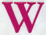 Garamond Letter W (3 Inch)