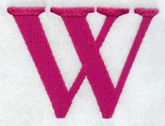 Garamond Letter W (3 Inch)